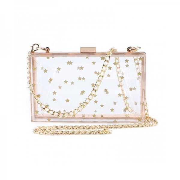 TRANSPARENT EVENING HANDBAGS CROSS BODY APPROVED - STAR