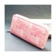 CUTE RAINBOW UNICORN LONG WALLETS LONG PURSE - FLAMINGO PINK