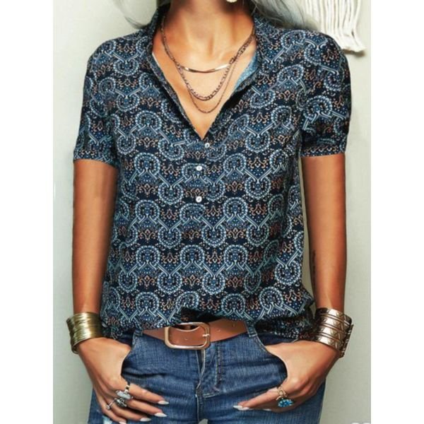 RPrint Short Sleeve Top