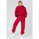 Wine Fleece Zip Up Hoodie Ane Joggers Set