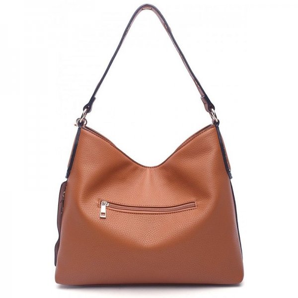 STYLE STRATEGY SANDRA HOBO BAG - BROWN