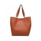 HANDBAGS FOR WOMEN LARGE CROCODILE GRAIN LEATHER TOP HANDLE HANDBAGS WOMENS UTILITY WORK TOTE BAG - BROWN