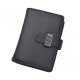 WOMEN'S RFID BLOCKING SECURITY LEATHER SMALL COMPACT BILLFOLD LADIES WALLET - BLACK