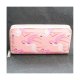 CUTE RAINBOW UNICORN LONG WALLETS LONG PURSE - FLAMINGO PINK