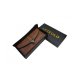 WOMEN'S LADIES LARGE CAPACITY HANDMADE DIP DYE GENUINE LEATHER WALLET CARD HOLDER PURSE - BROWN