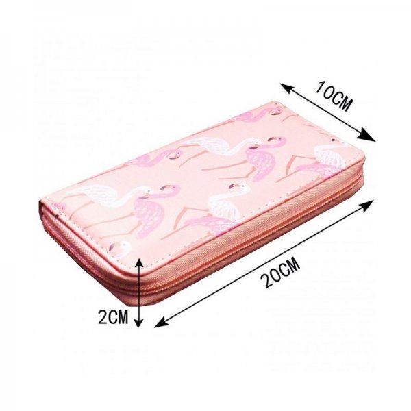 CUTE RAINBOW UNICORN LONG WALLETS LONG PURSE - FLAMINGO PINK