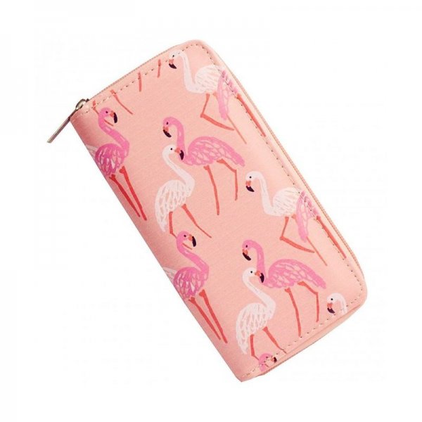 CUTE RAINBOW UNICORN LONG WALLETS LONG PURSE - FLAMINGO PINK