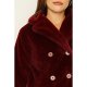 Red Double Button Short Fur Jacket