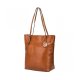 VINTAGE GENUINE LEATHER TOTE SHOULDER BAG HANDBAG BIG LARGE CAPACITY UPGRADED VERSION - DARK BROWN