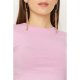 Gen Z Pink Basic Fitted Crop Long Sleeve