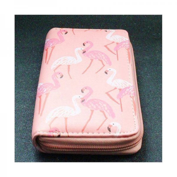 CUTE RAINBOW UNICORN LONG WALLETS LONG PURSE - FLAMINGO PINK